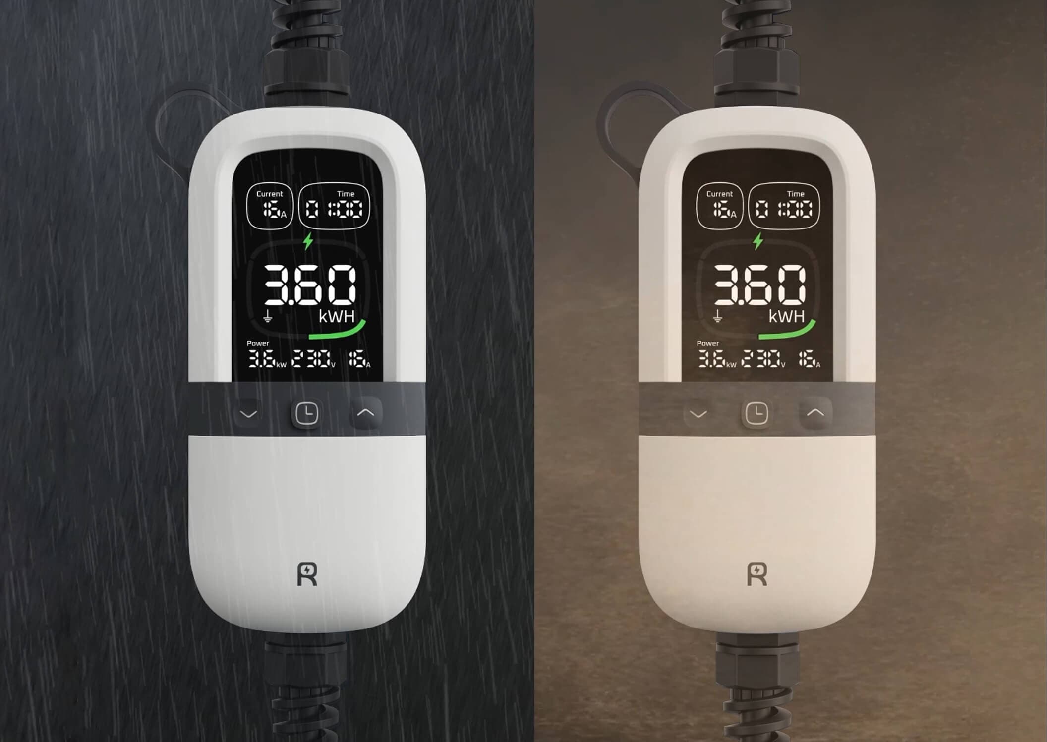 LCD displej zobrazujúci výstupné hodnoty