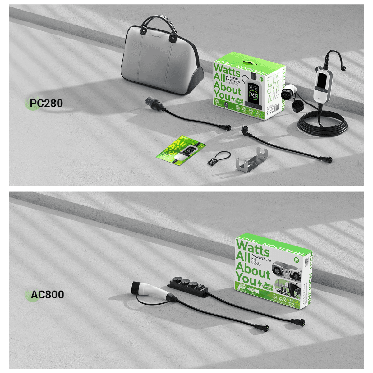 Prenosná nabíjačka Rheidon PC280-7K2 PowerShare Set