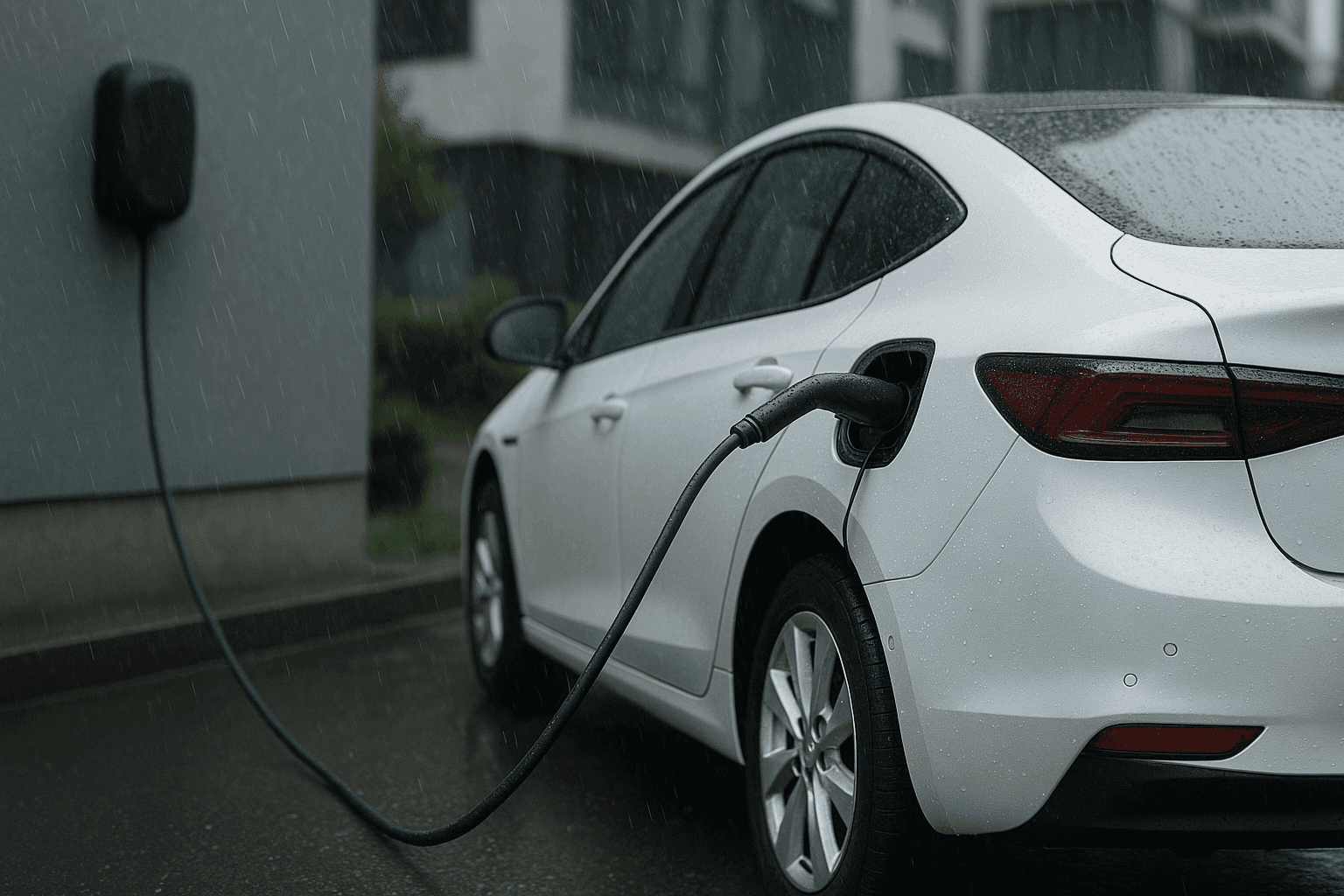 Je bezpečné nabíjať elektromobil v daždi? Mýty vs. realita